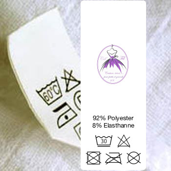 48 Care Labels | Wash Care Labels | Garment Care Labels | Fabric Content labels