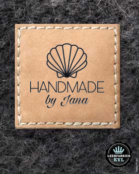 24 Custom Leather Labels with Logo | Personalised Leather Tags for Clothing | Leather Labels | Leather Tags