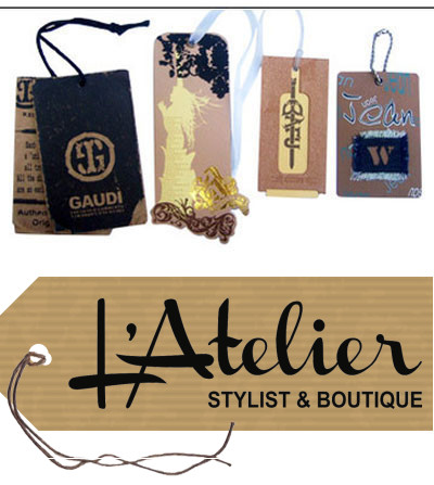 Custom Kraft Paper Hang Tags with Logo | Personalised Kraft Swing Tags
